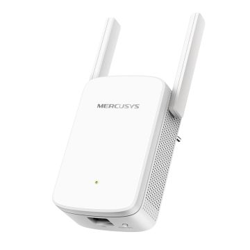 Dual Band WiFi Range Extender AC1200 Vitesse 300 Mbps (2,4 GHz) + 867 Mbps (5 GHz) 2 antennes externes fixes, mur branché Couleur Blanc