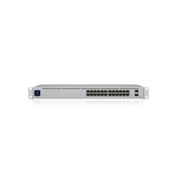 Ubiquiti - USW-24-POE - UniFi Switch USW-24-POE - Commutateur - Géré - 24 x 10/100/1000 (16 PoE+) + 2 x Gigabit SFP - de bureau, Montable sur rack - PoE++ (95 W