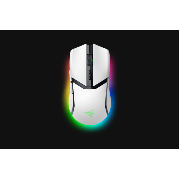 Razer Cobra Pro Blanche - Souris Gaming sans Fil 10 Commandes Personnalisables, 11 Zones d'éclairage Chroma RGB - 30 000 DPI