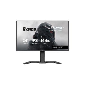 Ecran IIYAMA 23.8'' 1ms G-Master Black Hawk Noir IPS 1920x1080 16:9 144Hz 350cd/m² 1500:1 HDMI DisplayPort 2xUSB HPs 2x2W Black Tuner 15cm pied réglab haut