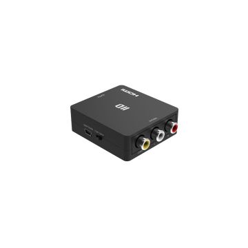 Convertisseur RCA vers HDMI - Entrée RCA / Sortie HDMI - sélecteur 720p et 1080p - Plug & play