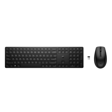 HP-C HP 655 Noir - Ensemble clavier et souris sans fil 2,4 GHz, 2 x AAA (clavier), 2 x AAA (souris) - STB