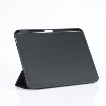 Etui folio WE pour tablette iPad 10.9 (iPad 10 2022 / iPad 11 2025) - Coloris Noir - Fonction support - Dos transparent - Support stylet