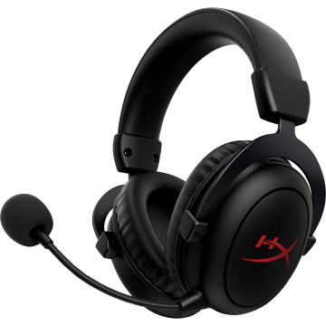 HyperX Cloud Core Noir - Casque sans fil stucture aluminium, son spatial
