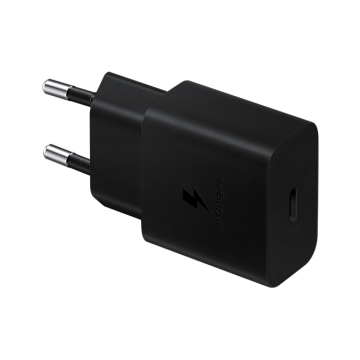 Chargeur Secteur 15W USB C (sans câble) Coloris Noir SAMSUNG EP-T1510NBEGEU