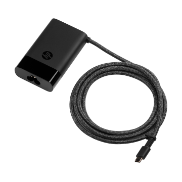 HP USB-C 65 W Chargeur USB-C pour ordinateur portable - Format de voyage Compact et léger,1 m (cordon d'alimen), 1,8 m (câble USB-C® ) - 671R3AA/671R3UT - STB
