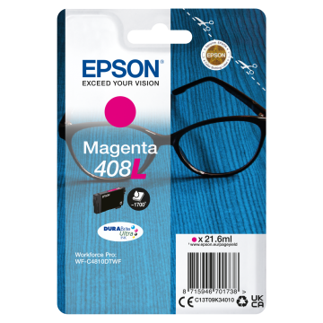 EPSON Encre Magenta 21.6ml DURABrite Ultra Lunettes - 408/408L