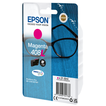 EPSON Encre Magenta 21.6ml DURABrite Ultra Lunettes - 408/408L