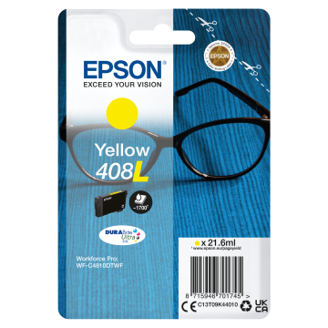 EPSON Encre Yellow 21.6ml DURABrite Ultra Lunettes - 408/408L
