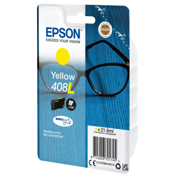 EPSON Encre Yellow 21.6ml DURABrite Ultra Lunettes - 408/408L