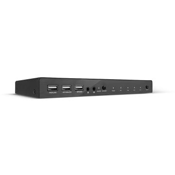 Switch KVM HDMI 4K60, USB 2.0 & Audio, 4 ports