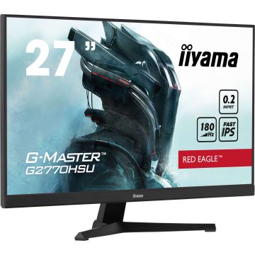 Ecran IIYAMA 27'' G-Master Noir 0.2ms Red eagle Fast IPS 1920x1080 180Hz 300 cd/m² HDMI DisplayPort HPs 4xUSB HUB 3.2 Black Tuner