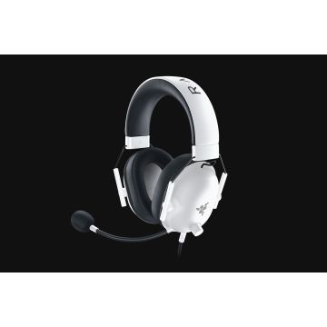 RAZER Blackshark V2 X Blanc - Casque filaire Esports Multiplateforme, Microphone Cardioïde, Son 7.1 Surround, HP 50mm #