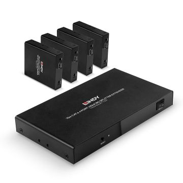 Splitter Extender Cat.6 4 ports HDMI 4K60, 70m