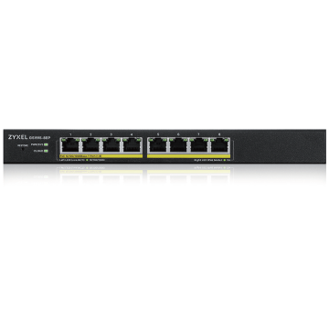 Zyxel GS1915-8 - Switch Smart hybrid - 8 x 10/100/1000 PoE 60 Watt 802.3at.