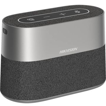 HIKVISION Haut-parleur HD de conférence sans fil  8 micros captant un son 360°  Batterie au lithium de 7,2 V/3700 mAh intégrée