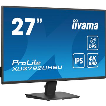 Ecran IIYAMA 27 dalle IPS 4K 3840x2160 Ultra Mince 4ms,350 cd/m² HDMI DisplayPort USB-C 3xUSB-HUB (3.2) Haut-parleurs VESA 100x100 TCO