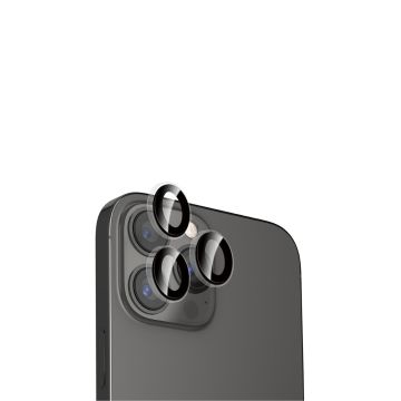 WE Lentilles de protection pour objectifs d'appareil photo iPhone 14 PRO/14 PRO MAX transparent/noir (3 lentilles incluses)