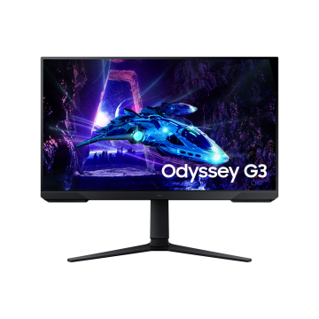 Ecran 27'' Samsung Gaming Odyssey G3 - G30D Noir VA 1920x1080 1ms 250cd/m² 180Hz 1xHDMI 1xDisplay Pied Réglable en Hauteur Orientable Pivot Inclinable
