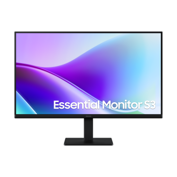 ECRAN 27" Samsung Essential Monitor S3 S32GF 1920x1080 IPS 16:9 120Hz 250cd/m² 1000:1 5ms 2xHDMI Ecran Inclinable Design Fin / LS27F320GAUXEN