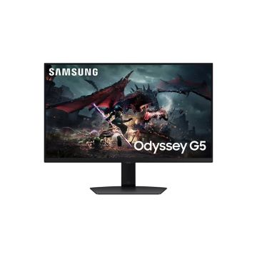 Ecran 27'' Samsung Gaming ODYSSEY G5 - G50F Noir IPS 2560x1440 16:9 180Hz 1ms 300 cd/㎡ HDR10 HDMI Displayport Pied réglable haut inclinable orientable pivot