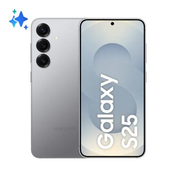 Smartphone Galaxy S25 5G Silver 12 Go 512 Go Android 15 WIFI7 IP68 batt 4000mAh CR25W Ecran Infinity-O 6.2'' Full HD+ DAS Tete 1.294 Samsung Dex