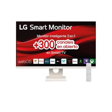 SMART Monitor LG 27 IPS Noir 1920x1080 16:9 IPS 5ms 250cd/m² 100Hz HDMI Connexion Bluetooth Haut-parleur Télécommande WebOs Pied inclinable"