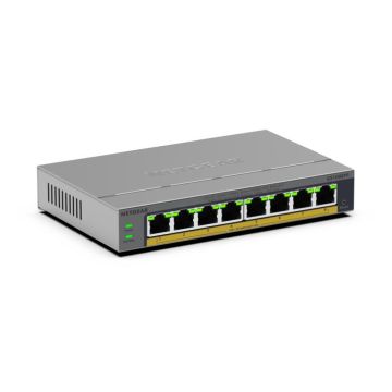 Netgear GS108EPP Commutateur PoE+ Easy Smart Essentials Gigabit Ethernet 8 ports (123 W).