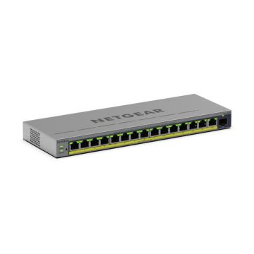 Netgear GS116EPP Smart switches Web manageables Pro PoE+ 16 ports Gigabit Ethernet avec 1 port SFP dédié (231 W).