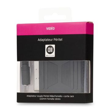 Câble Jack 3,5mm femelle peritel mâle/femelle 15cm