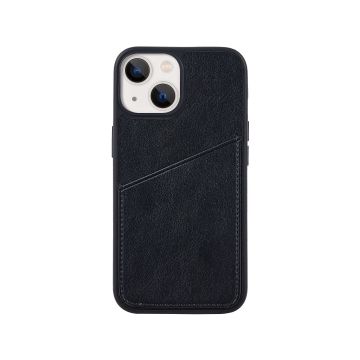Coque de protection porte-carte : en poluyréthane - portes-carte - rigide - compatible pour iPhone 13
