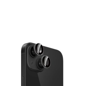 WE Lentilles de protection pour objectifs d'appareil photo iPhone 14/14 PLUS transparent/noir (2 lentilles incluses)
