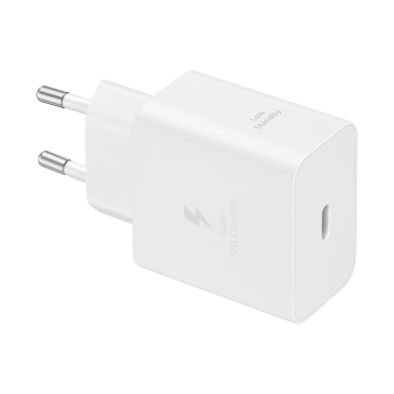 Chargeur Secteur 45W Type C, GaN avec câble 45W, 1,8M Coloris Blanc EP-T4511XWEGEU