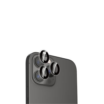 WE Lentilles de protection pour objectifs d'appareil photo iPhone 12 PRO MAX transparent/noir (3 lentilles incluses)