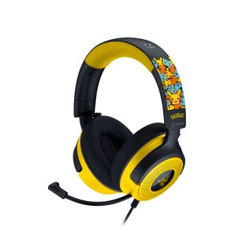 RAZER Kraken V4 X Pokémon Kanto Starters Ed. Casque de Jeu sans Fil RGB, Connectivité 3 Modes, Drivers Triforce 40mm, Earcup Lighting, Mix & Volume adjustment