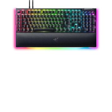 RAZER BlackWidow V4 Pro - Clavier de jeu Mécanique Chroma RGB Switches Mécaniques Jaunes, 6 Touches Macros Dédiées (Yellow Switch) - French Layout