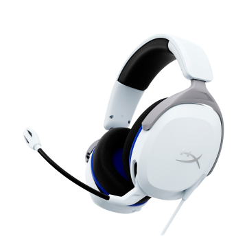 HyperX Cloud Stinger 2 Core - Casque filaire Gamer léger avec Microphone Rotatif pour Couper Le Souffle, avec Son DTS Headphone:X Spatial Audio Blanc