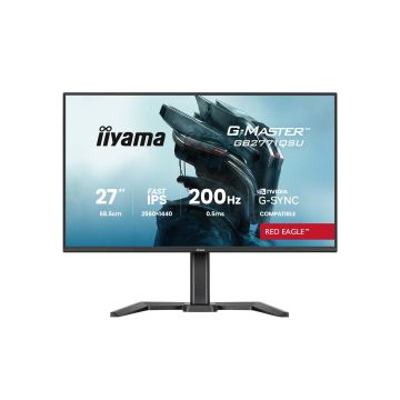 Ecran IIYAMA 27'' G-Master Red Eagle IPS Noir 2560x1440 16:9 0.5ms 200Hz 350cd/m² 1200:1 HPs HDMI DisplayPort 2xUSB HUB G-SYNC compatible Black Tuner