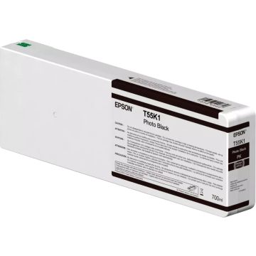 EPSON Singlepack Photo Black T55K100 UltraChrome HDX/HD 700ml