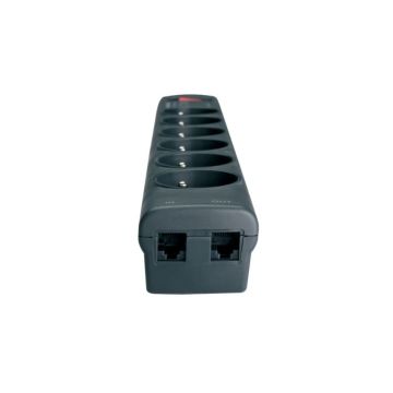 Eaton Protection Strip 6 Tel@ FR - Multiprises parafoudre 6 prises FR 10A / 2500W - Protection lignes xDSL et Tel - Garantie de 2 ans
