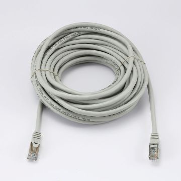 Câble RJ45 Male/Male droit CAT7 S/FTP - Longueur 10M - Gris - en sachet