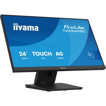 Ecran IIYAMA 24" Tactile PCAP IPS 10points 1920x1080 4ms 300 cd/m² HDMI Displayport 2xUSB 3.2 Haut-parleurs VESA 100 x 100 T2454MSC-B3AG