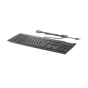 HP-C Clavier HP professionnel ultra-plat avec SmartCard - Noir - Clavier Qwerty