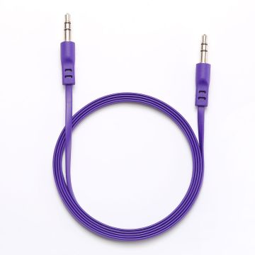 Câble Jack/Jack M/M plat 1.50m - violet 3.5mm