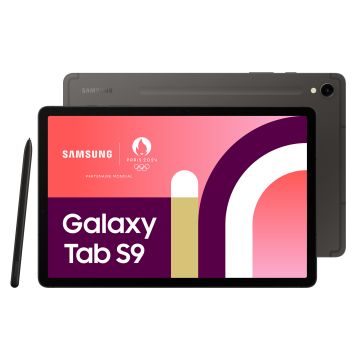 Tablette Galaxy Tab S9 11 128Go Anthracite WIFI Android 14 RAM 8Go 2560X1600 4 speakers + Camera 13MP + 12MP S pen inclus DAS tronc : 0.41 W/Kg 