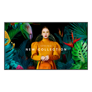 ECRAN SAMSUNG 55'' LFD 16:9 24h/7j 3840x2160 700cd/m² Tizen 7.0 1xDP 1.2 3xHDMI 2.0 2xUSB2.0 Paysage/Portrait QH55C