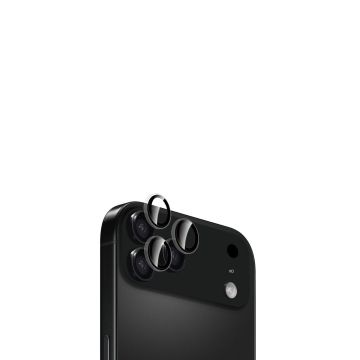 WE Lentilles de protection pour objectifs d'appareil photo iPhone 16 PRO / 16 PRO MAX / 17 PRO / 17 PRO MAX transparent/noir (3 lentilles incluses)