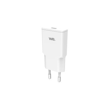 Chargeur GaN 1 port USB-C 30W - format slim - coloris blanc - en sachet