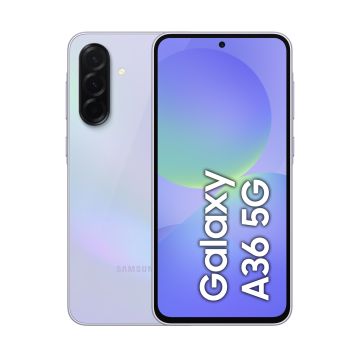 Smartphone Galaxy A36 violet 5G 6Go 128Go Android 15 Batt 5000mAh CR 45W Ecran 6.7'' FHD+ DAS tête 0,525W/Kg