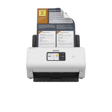 BROTHER ADS4550W Scanner de documents bureautique recto-verso, 35ppm, 600dpi, 512Mo, chargeur 60f, Ethernet, Wifi, Wifi-direct, USB